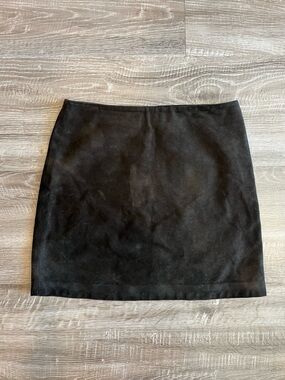 Banana Republic Dark Brown Leather Mini Skirt Women’s Size 8